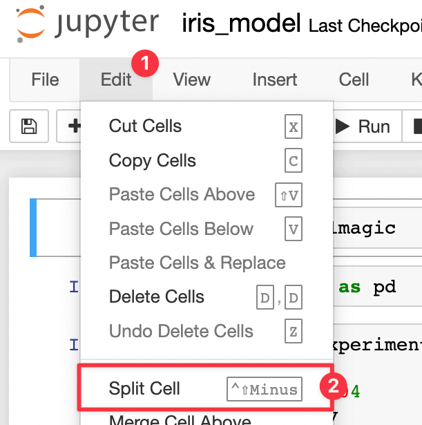 Split a cell