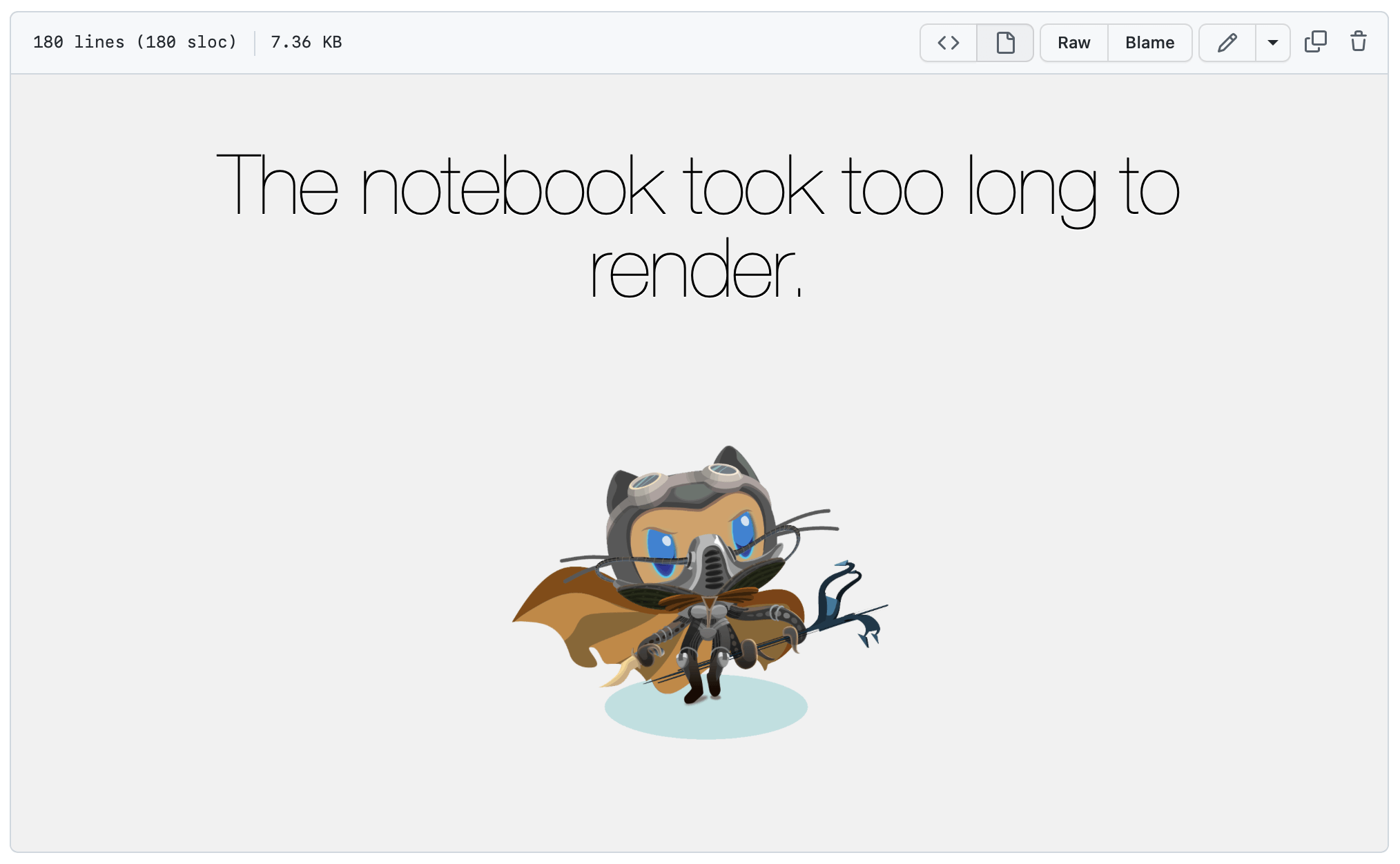 Jupyter Notebook not rendering